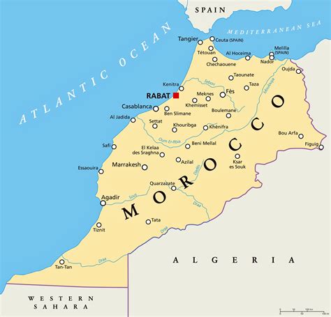 marokko karte deutsch
